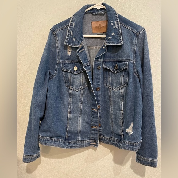 Blue Denim Jacket by One 5 One - Picture 1 of 5